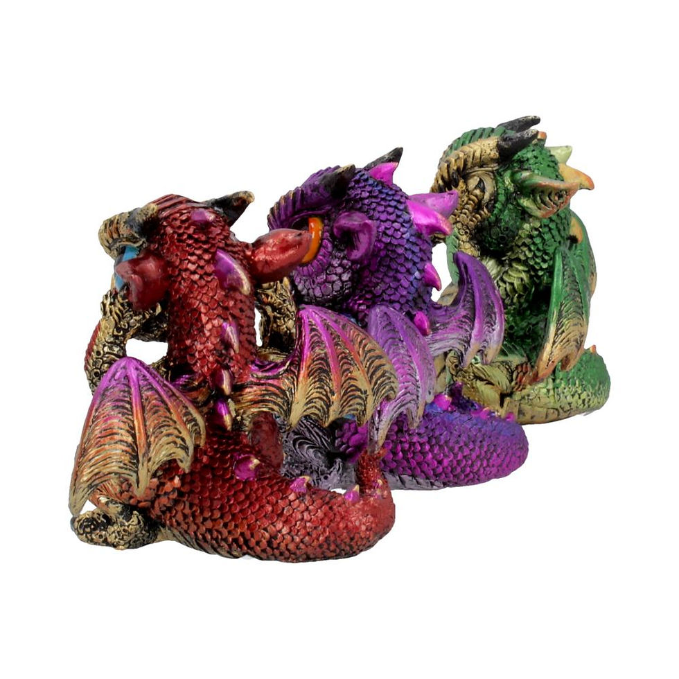 Three Wiselings Ornaments Dragon Dragonling Ornaments 8.5cm