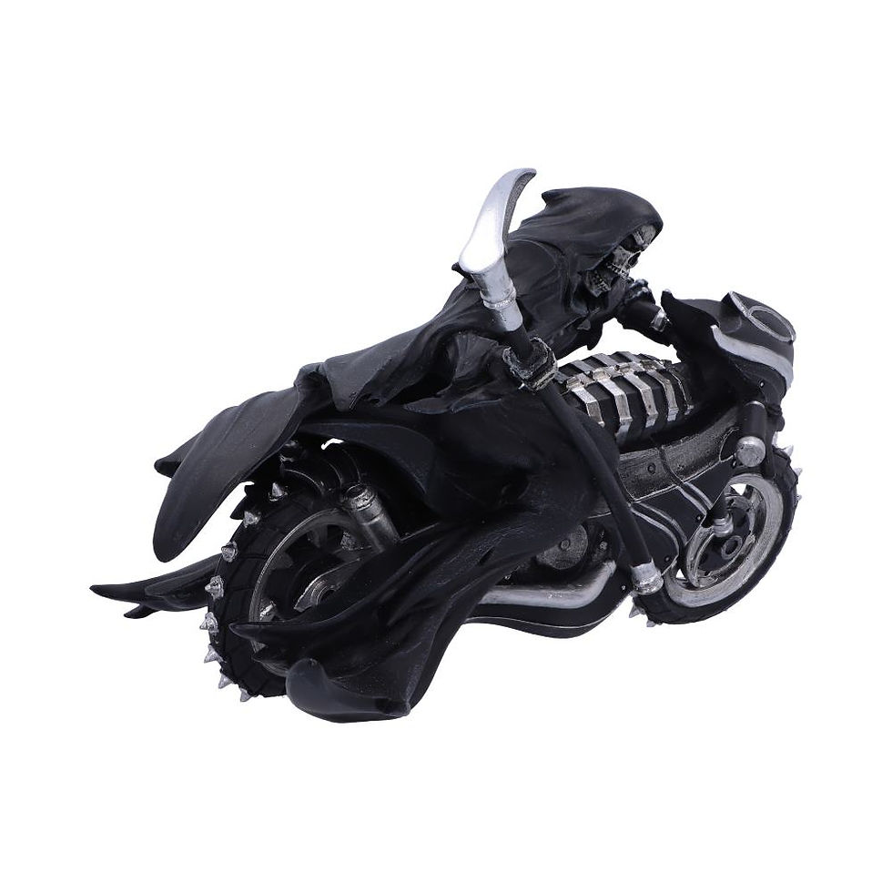 Thumbnail: You Can't Outrun the Reaper Biker Figurine 22.5cm right side