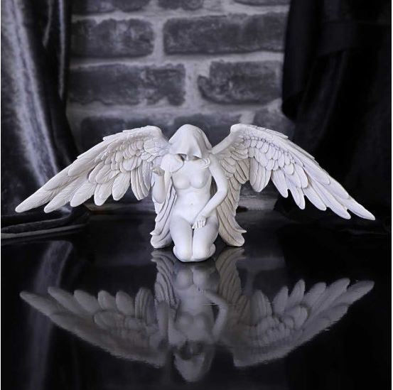 Thumbnail: Angels Offering Kneeling Angel Figurine 38cm in situ