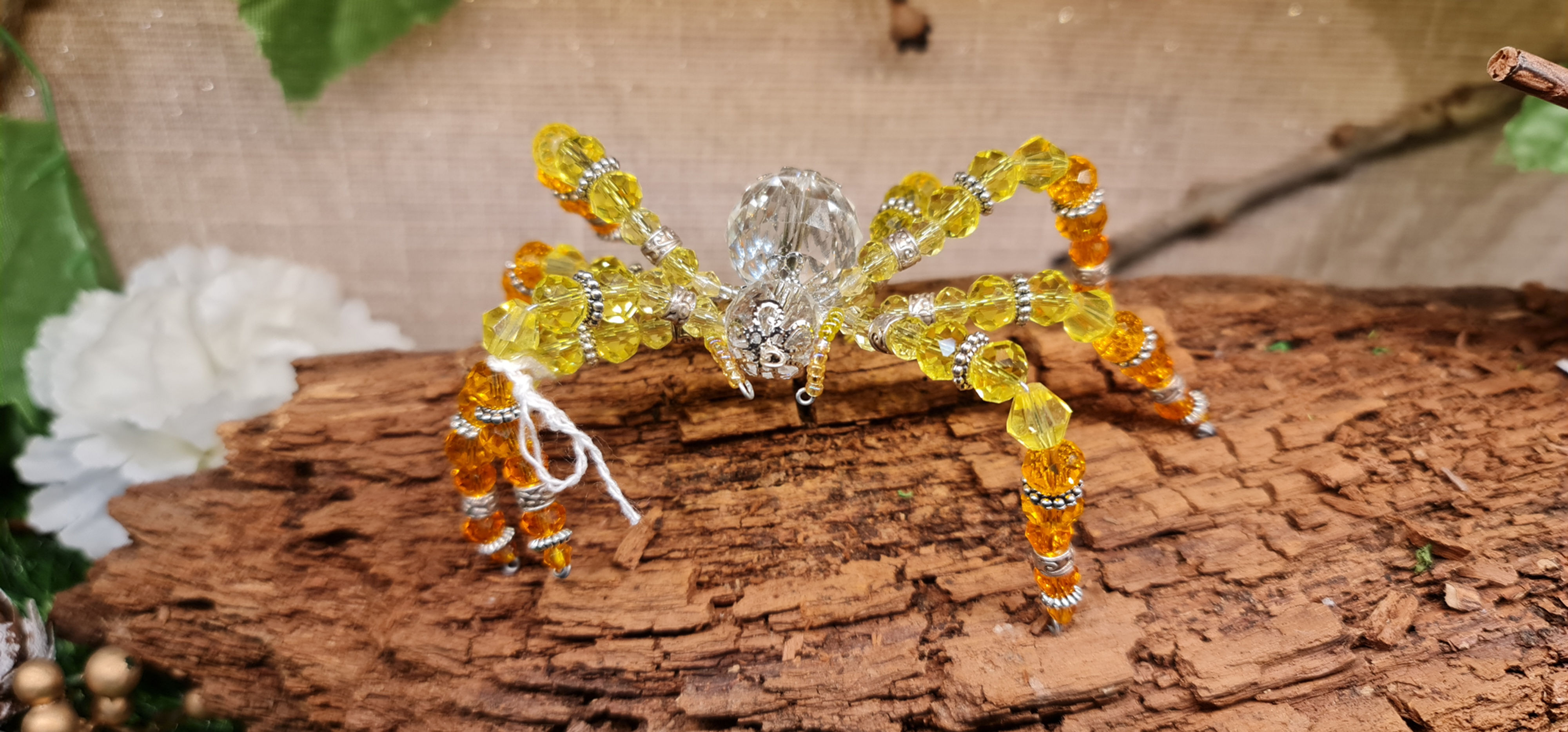 Handmade Beaded Spider Ornaments