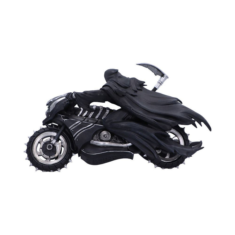 Thumbnail: You Can't Outrun the Reaper Biker Figurine 22.5cm back