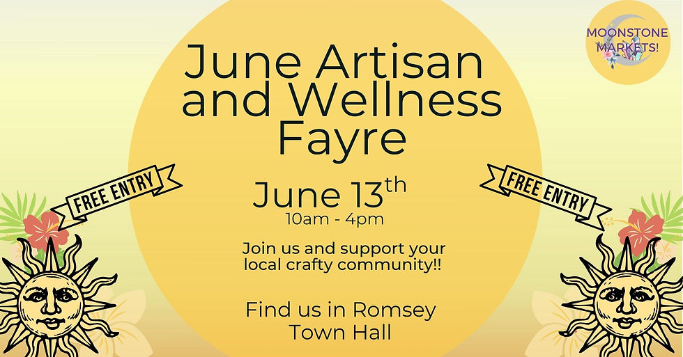 13th June 2026 – Summer Artisan & Wellness Fayre