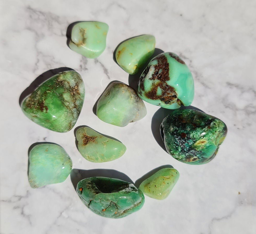 Chrysoprase Tumblestone Healing Crystal