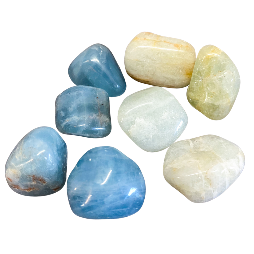 Polished Aquamarine A Grade Tumblestone