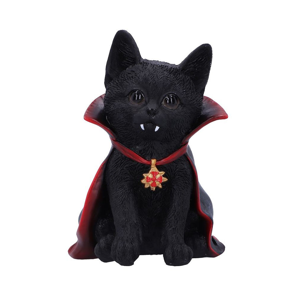 Count Catula Vampire Cat Figurine front
