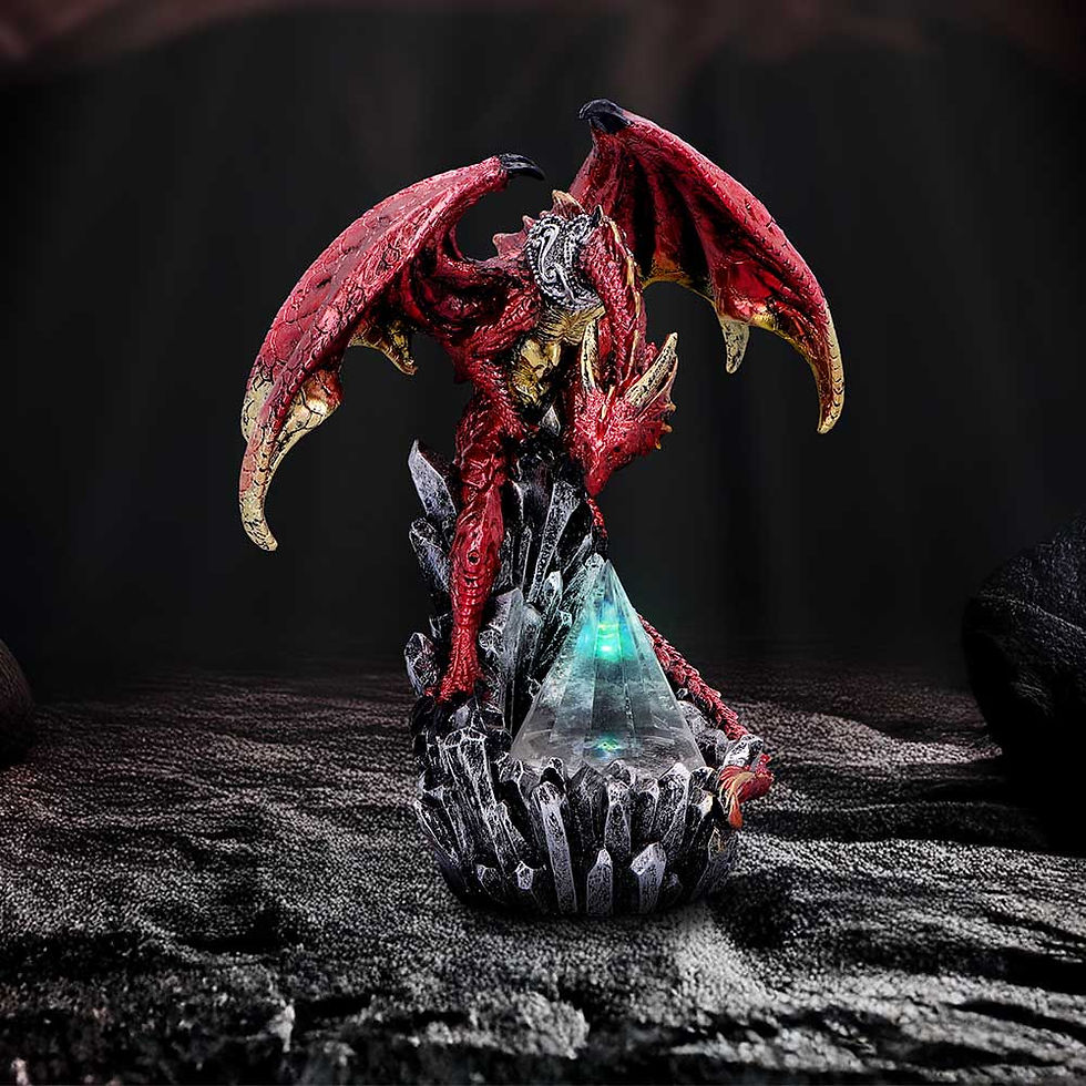 Thumbnail: Prism Protector Dragon Ornament Dragon Gift for Him in situ