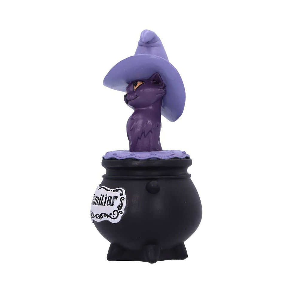 Thumbnail: My Lil Familliar Shadow Cat Figurine left side
