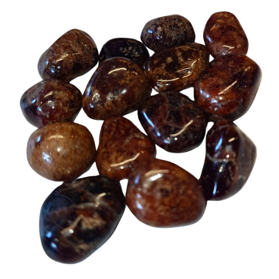 Polished Hessonite Garnet Tumblestone