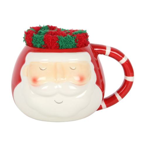 Santa Mug And Socks Set