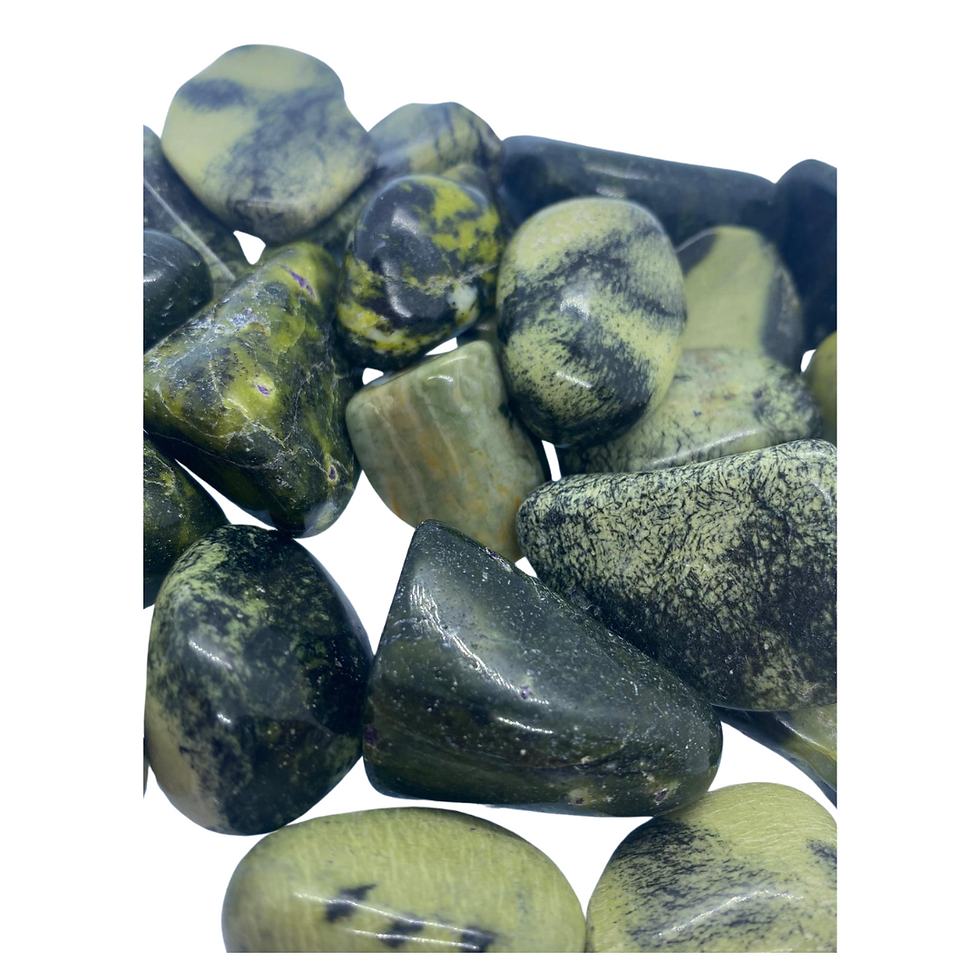 Polished Cheetah Serpentine Tumblestone