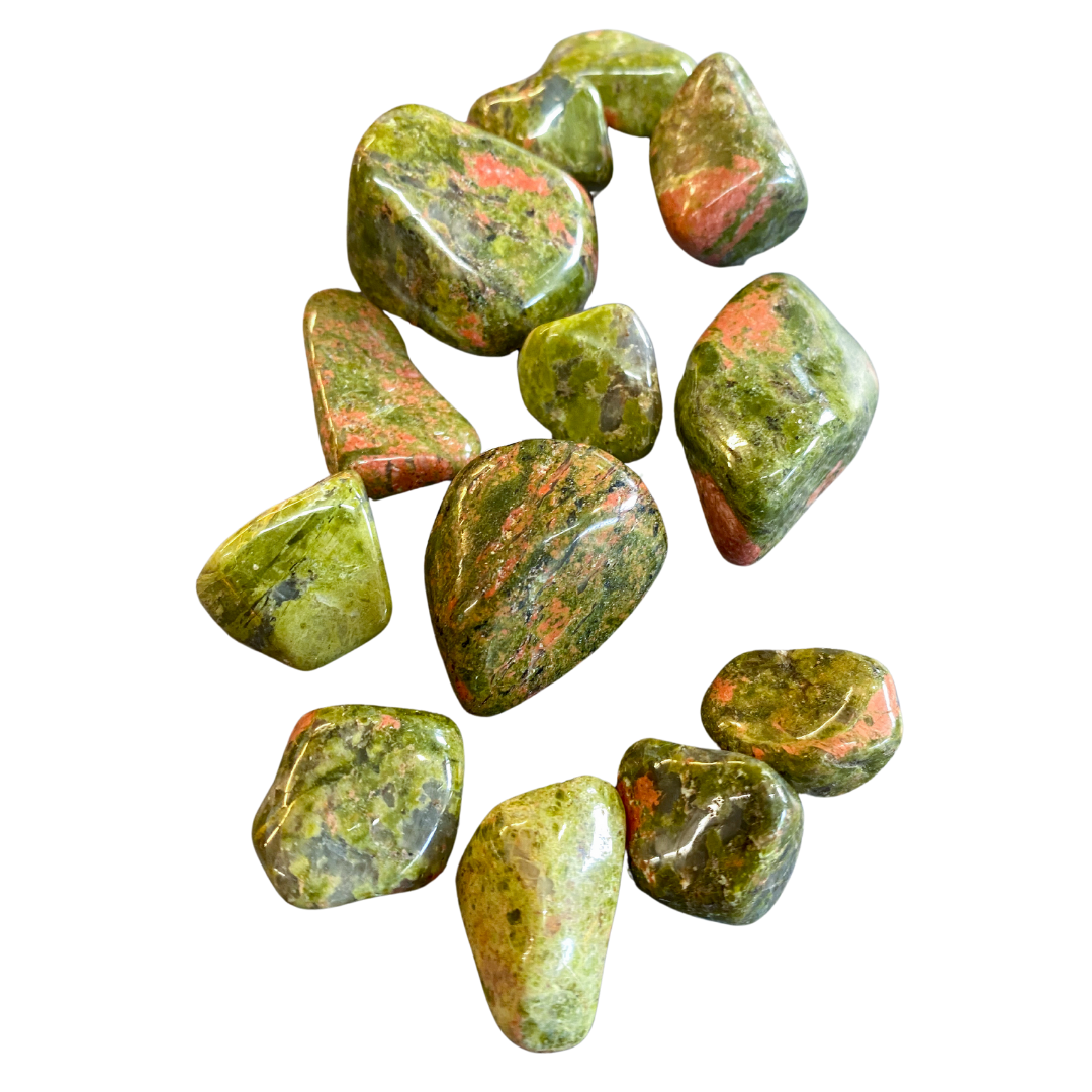 Polished Unakite Tumblestone