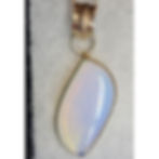 Opalite Pendant in a Sterling Silver Organic Design