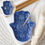 Thumbnail: Dark Blue Hand of Hamsa Incense Holder and Trinket Dish