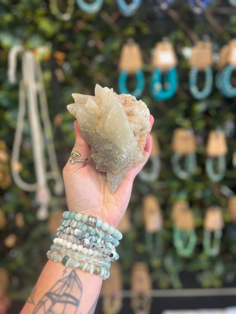 Stellar Beam Calcite Cluster (Large) side