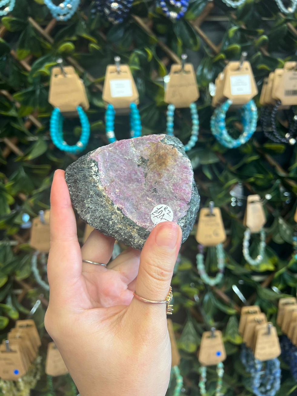 Ruby in Zoisite Rough Chunk (Medium)