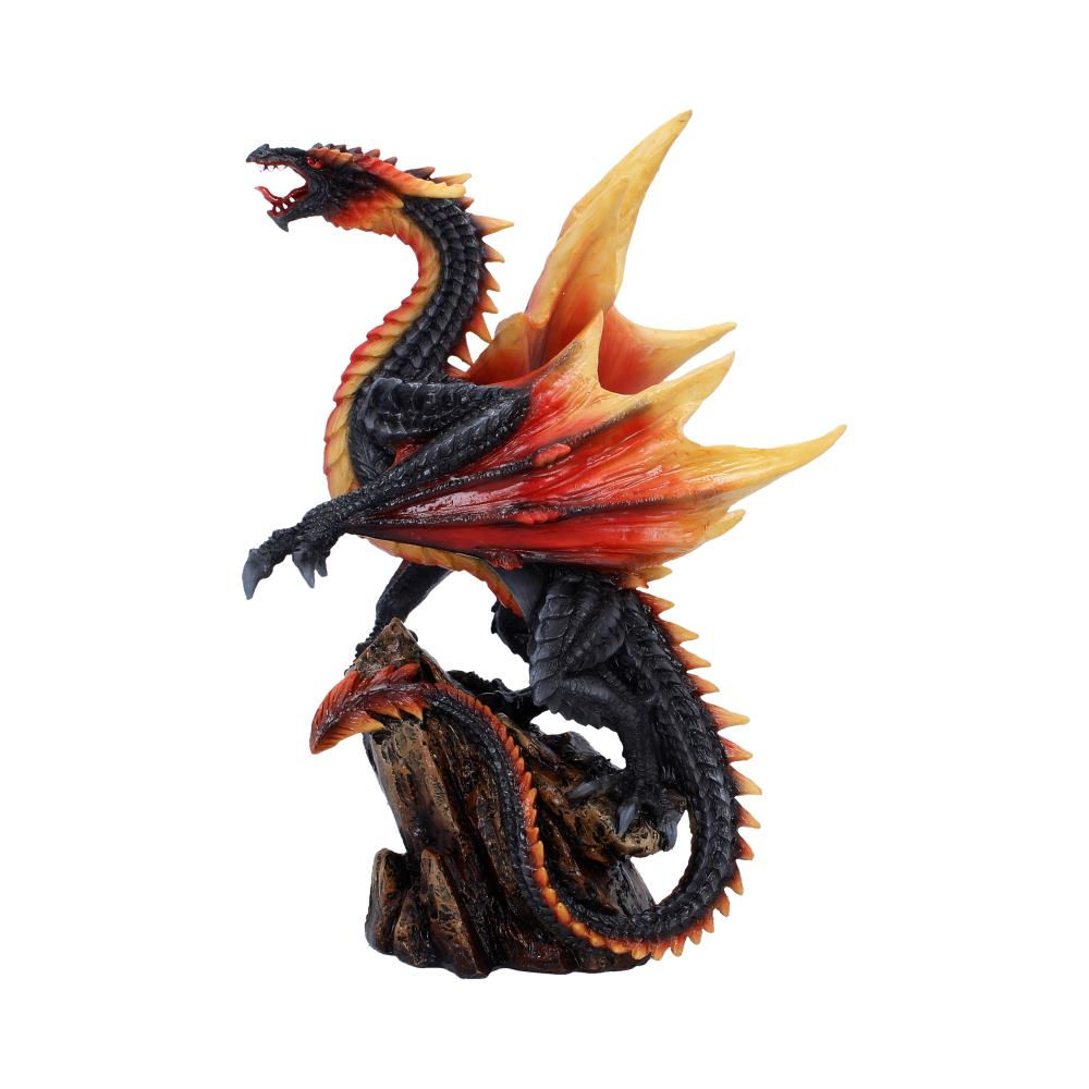 Obsidian Inferno Dragon Figurine 23.7cm
