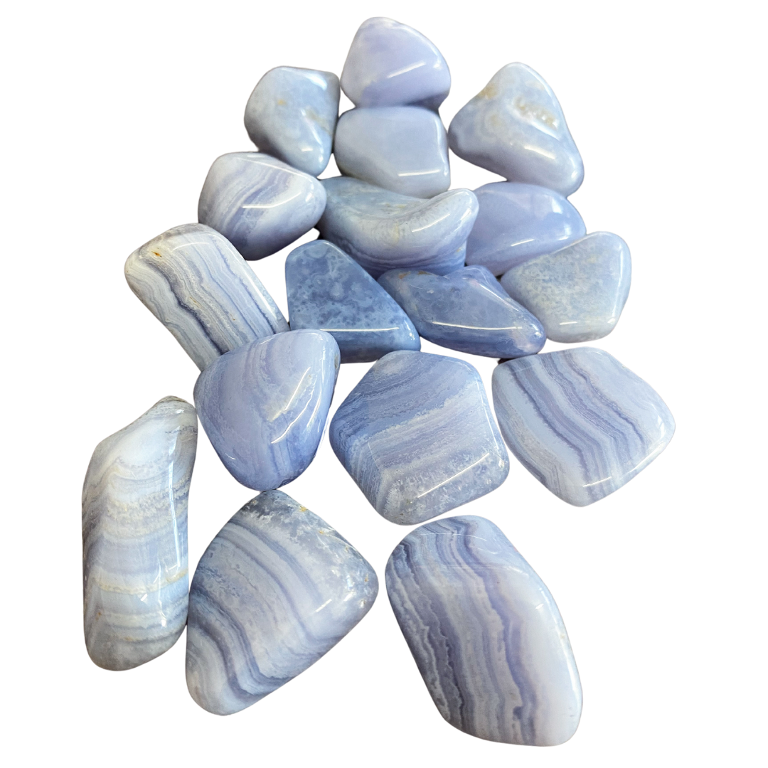Polished Blue Lace Agate Tumblestone