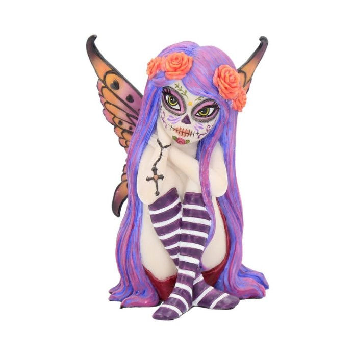 Esmerelda Figurine Sugar Skull Fairy Ornament 11cm front