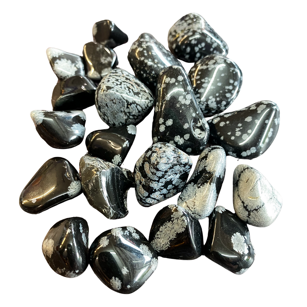 Polished Snowflake Obsidian Tumblestone
