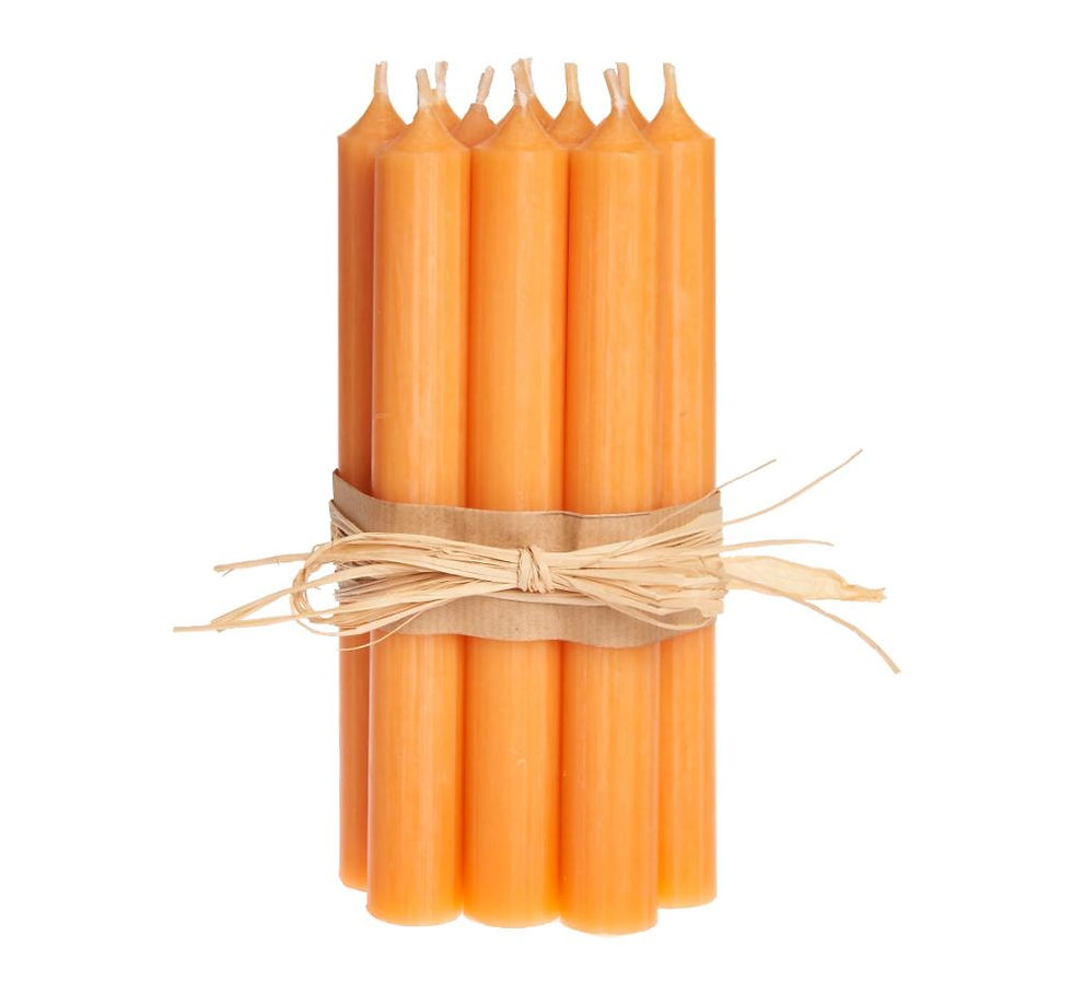 Mandarin Dinner Candle, Regular Stick Candle Bundle