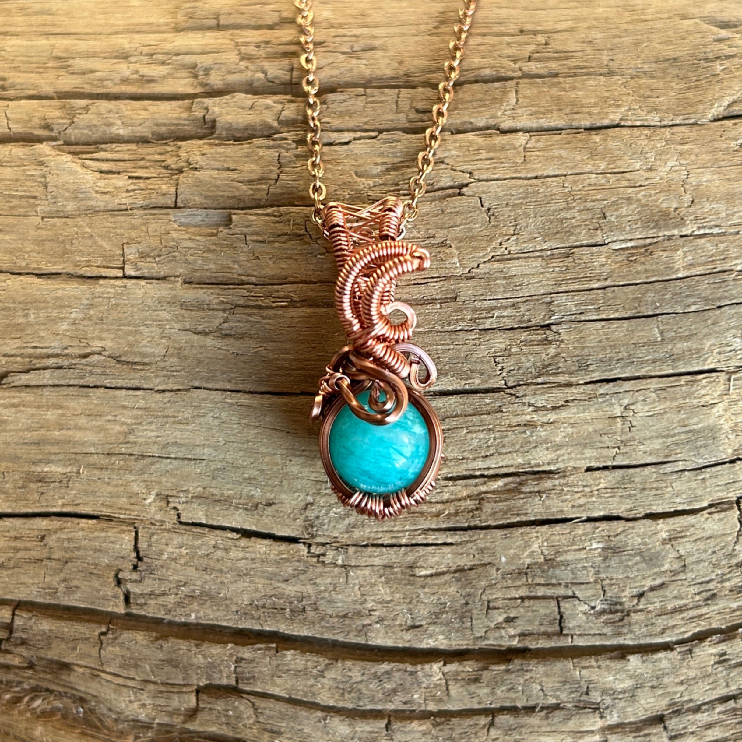 Pendentif amazonite
