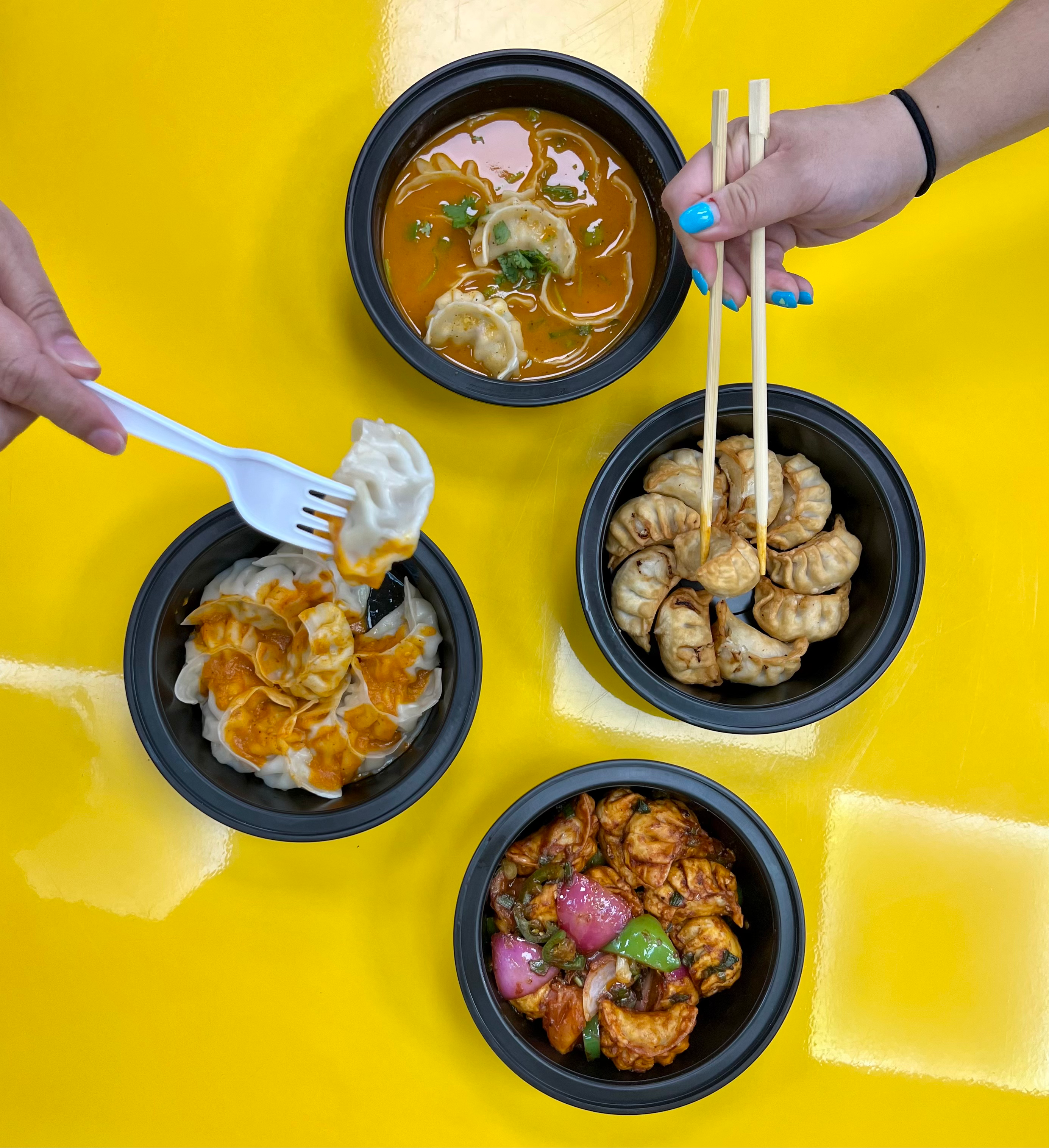 Arranged Food and Objects