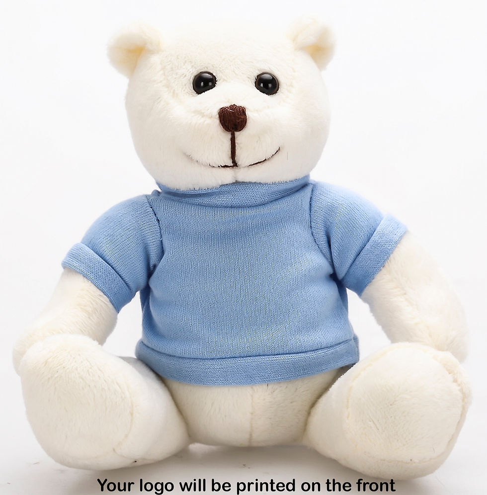 Thumbnail: Promo Hospital Holiday Gifts-Free Logo on T-shirt-Strong Bear White