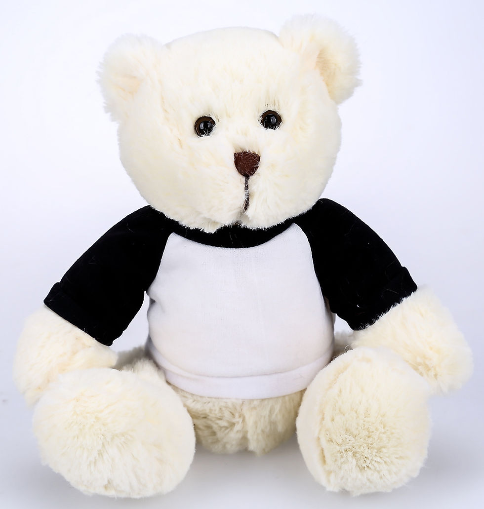 Thumbnail: Best Promotional Gifts for Holidays-Free Logo-Raglan Bear White Colored Fur