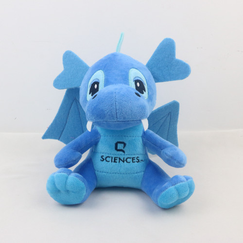 Hearty Dinosaur Plush, A Blue Plushie Mascot for Q Sciences Best