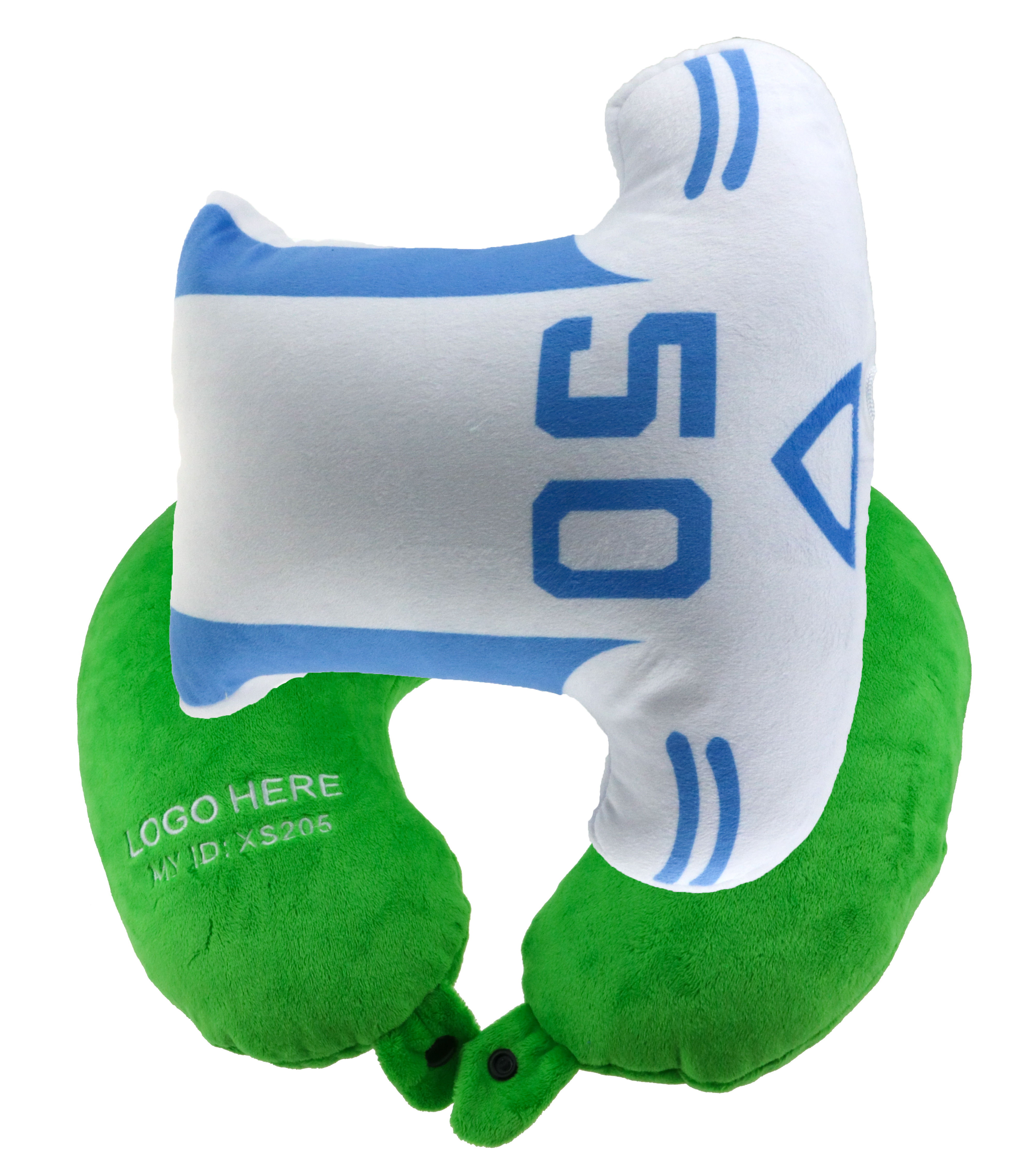 Football Jersey Plush and Neck Pillow, 2 In 1 Convertible Promotional Gifts