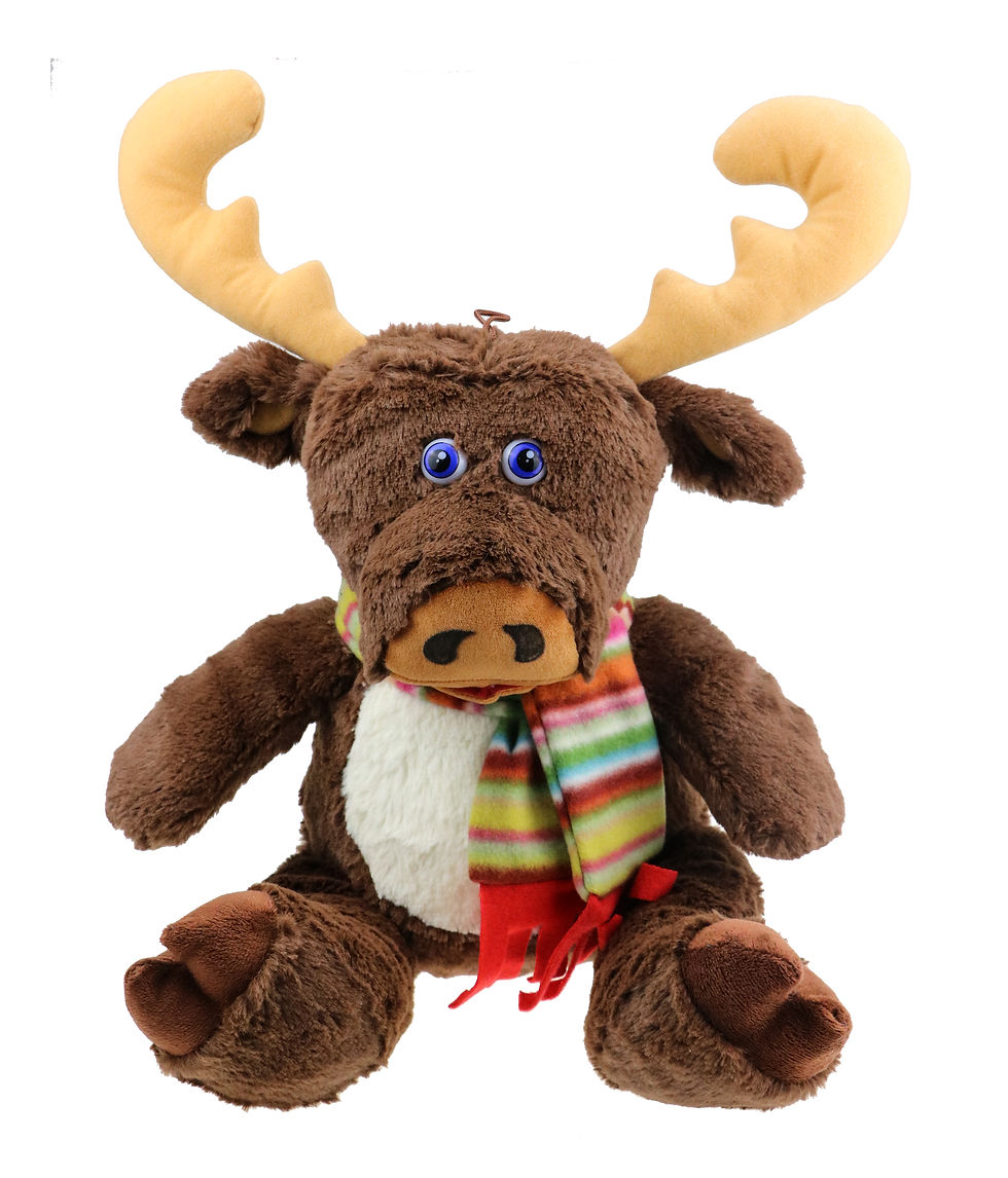 Thumbnail: plush moose customized promo gift for marquette bank