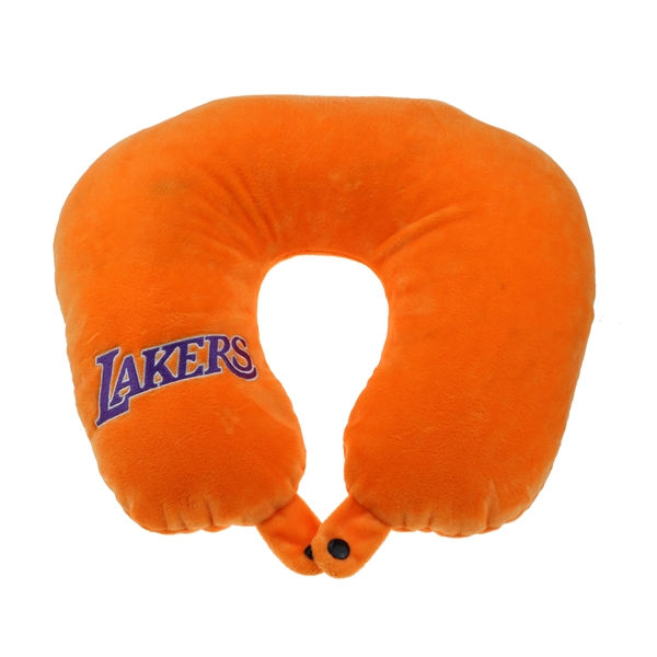 Thumbnail: Lakers Basketball Plush and Neck Pillow, 2 In 1 Convertible Promotional Gifts