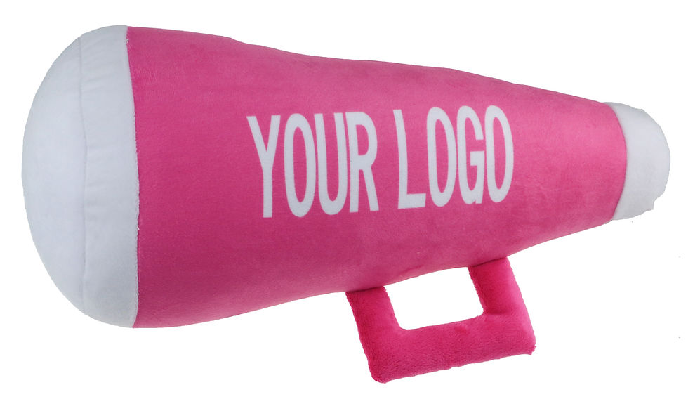 Thumbnail: Basketball Megaphone Plush and Neck Pillow, 2 In 1 Convertible Promotional Gifts