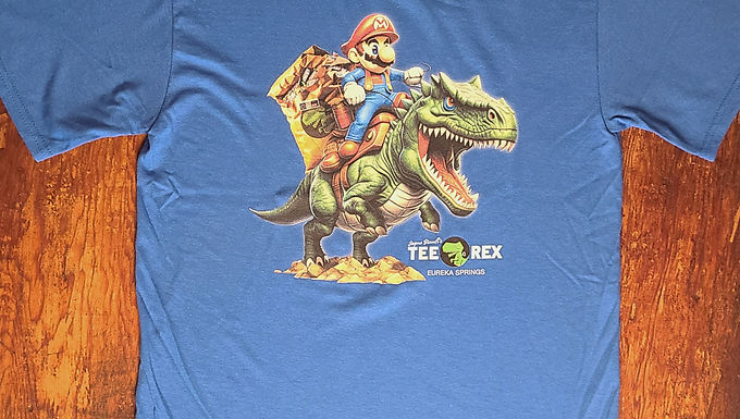 Mario on Tee Rex