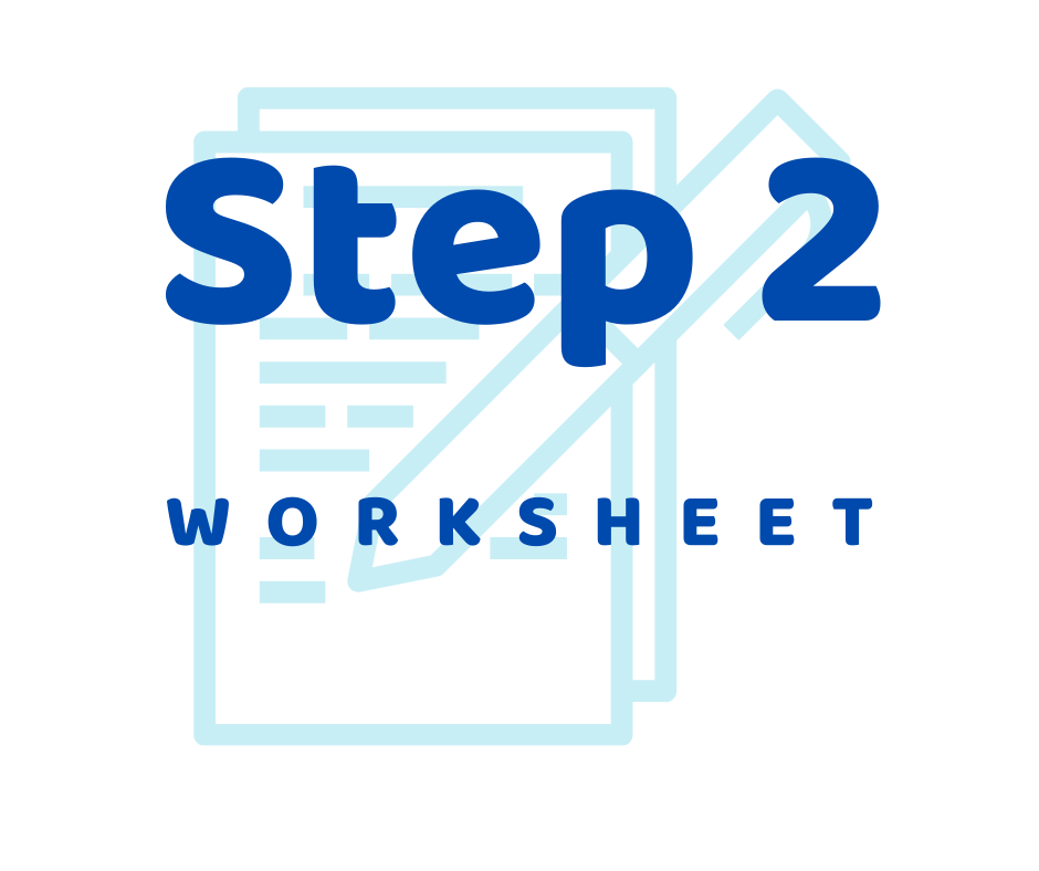 Step 2 AA Worksheet Step 2 AA Worksheet