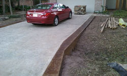Stamped Concrete Borders - Houston