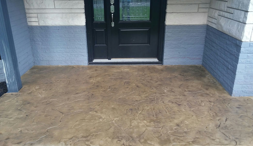 Stamped Concrete Porch - Hosuton TX