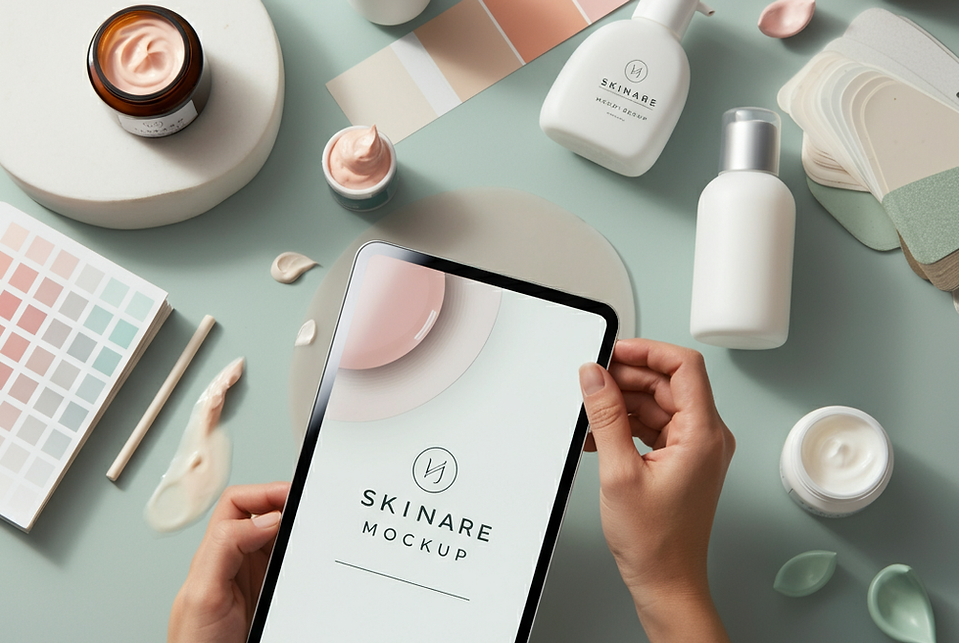 Inspira Skin Custom Branding Artwork and Waterproof Labeling Mockup