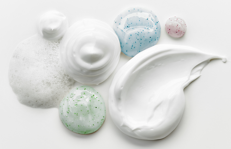 Inspira Skin Skincare Formulation Swatches and Texture Samples