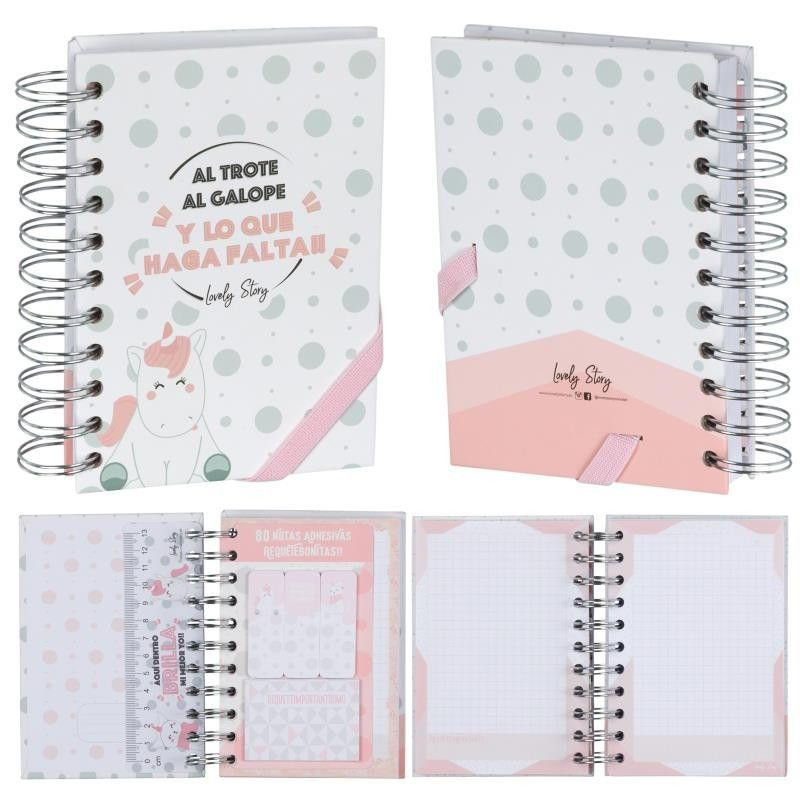 Cuaderno A6 Lovely Story Colección Unicornios