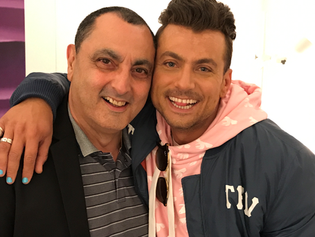 David & Paul Danan at Celebrity Big Brother's Bit On The Side last night.