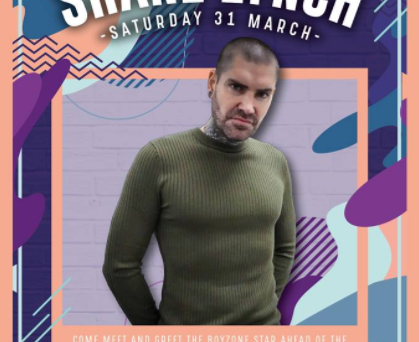 Shane Lynch and Ben Ofoedu PA at Yates, High Wycombe on Saturday 31st March.
