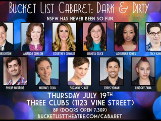 BWW Review: A Great Evening of DARK & DIRTY Ditties by Bucket List Cabaret at Three Clubs