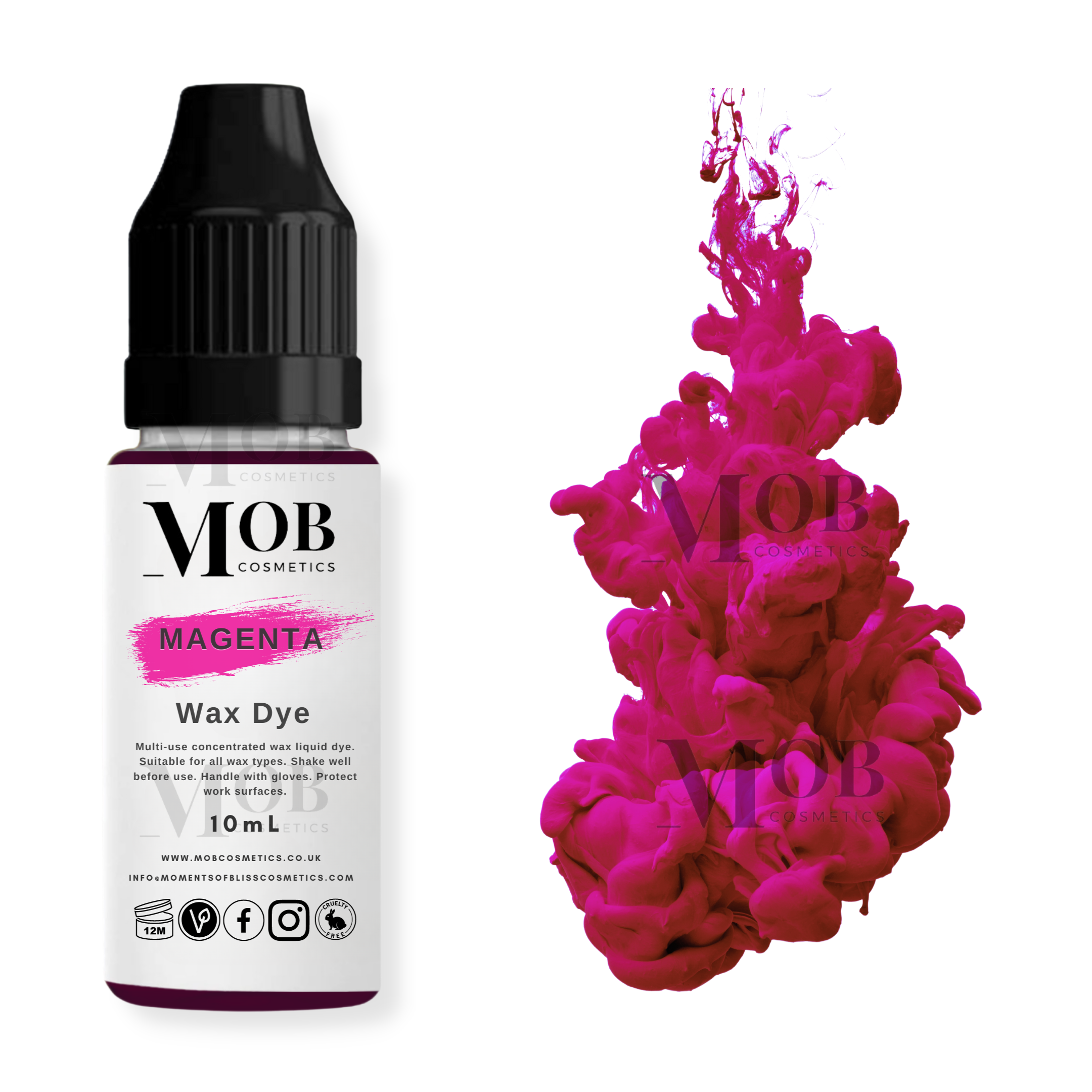 Magenta Candle and Wax Liquid Dye - 10ml