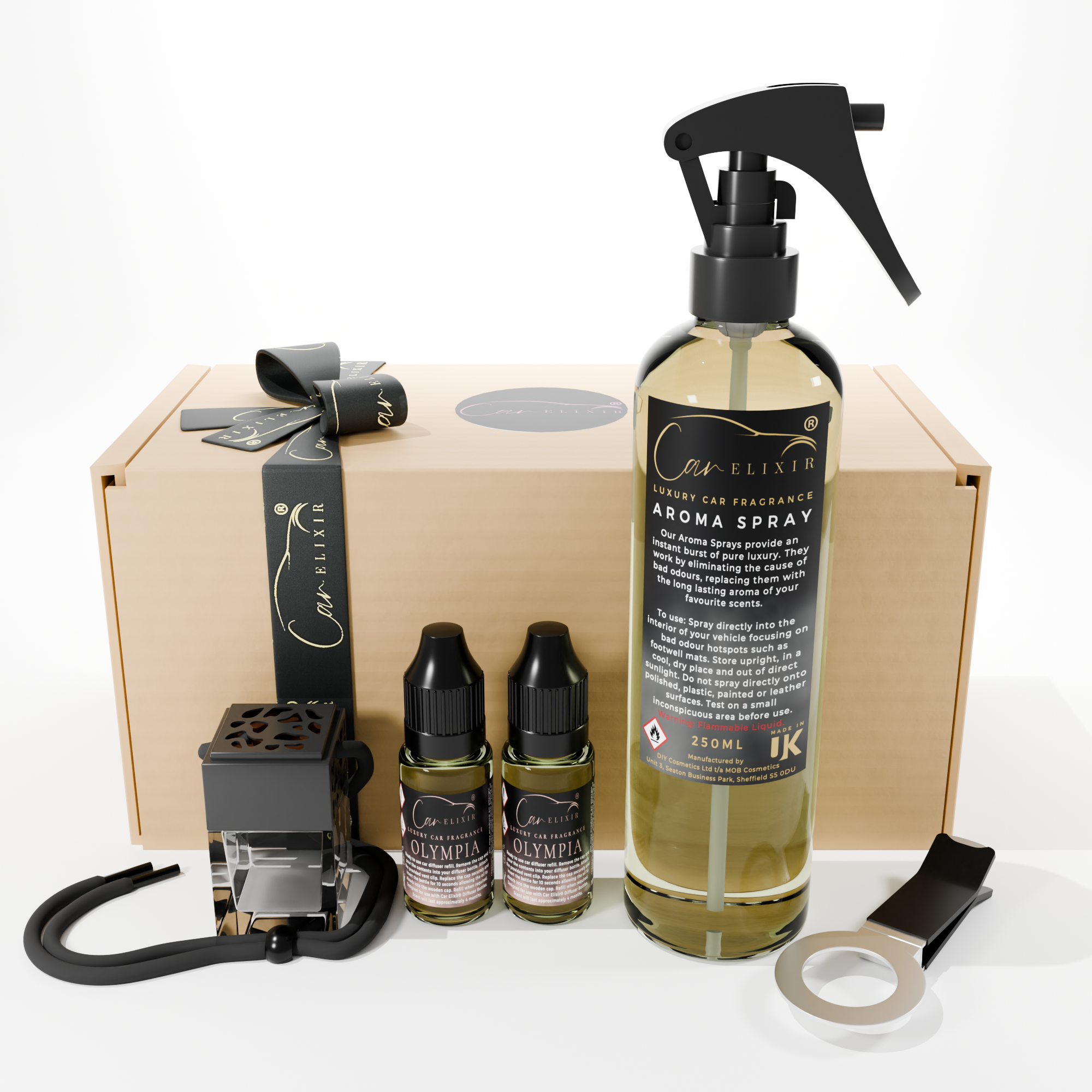 Olympia Car diffuser and air freshener gift set