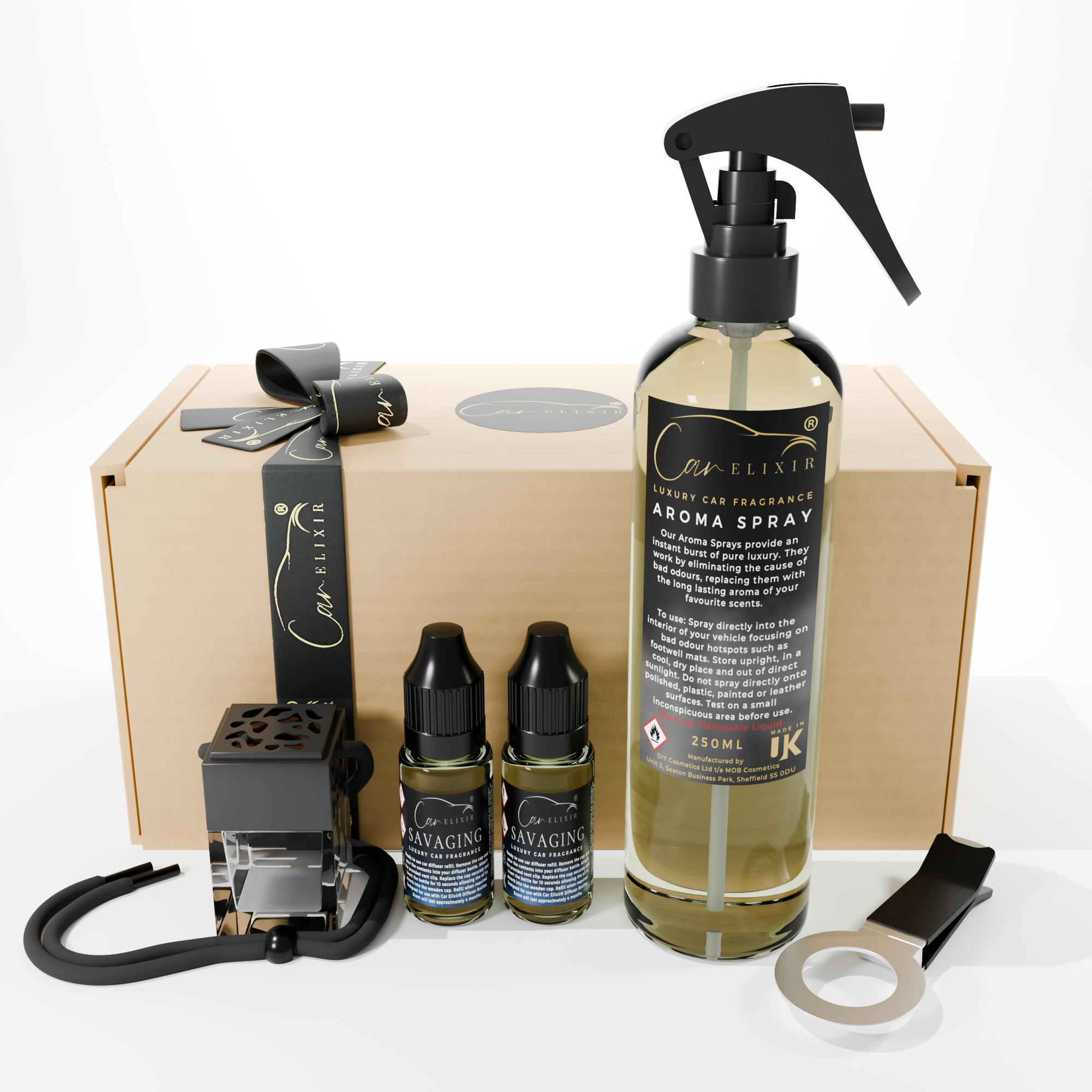 Savaging Car diffuser and air freshener gift set