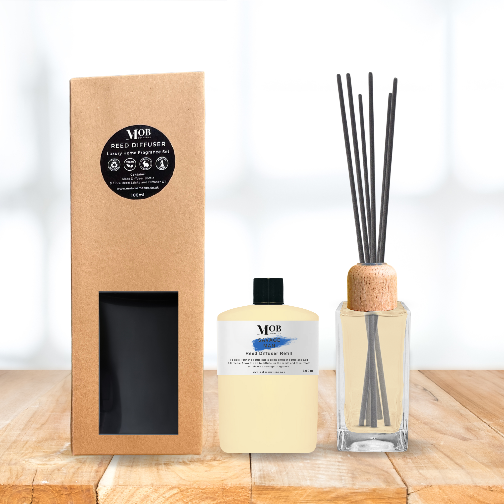 Savaging Man Reed Diffuser Gift Set