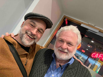 Glenn Tkach with Kevin Dale McKeown, Vancouver’s first gay columnist, at the Museum of Vancouver
