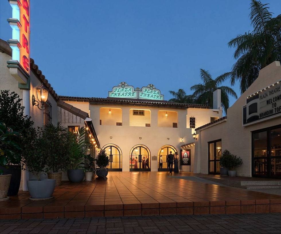 Rendering of the outside of the Plaza theatre.