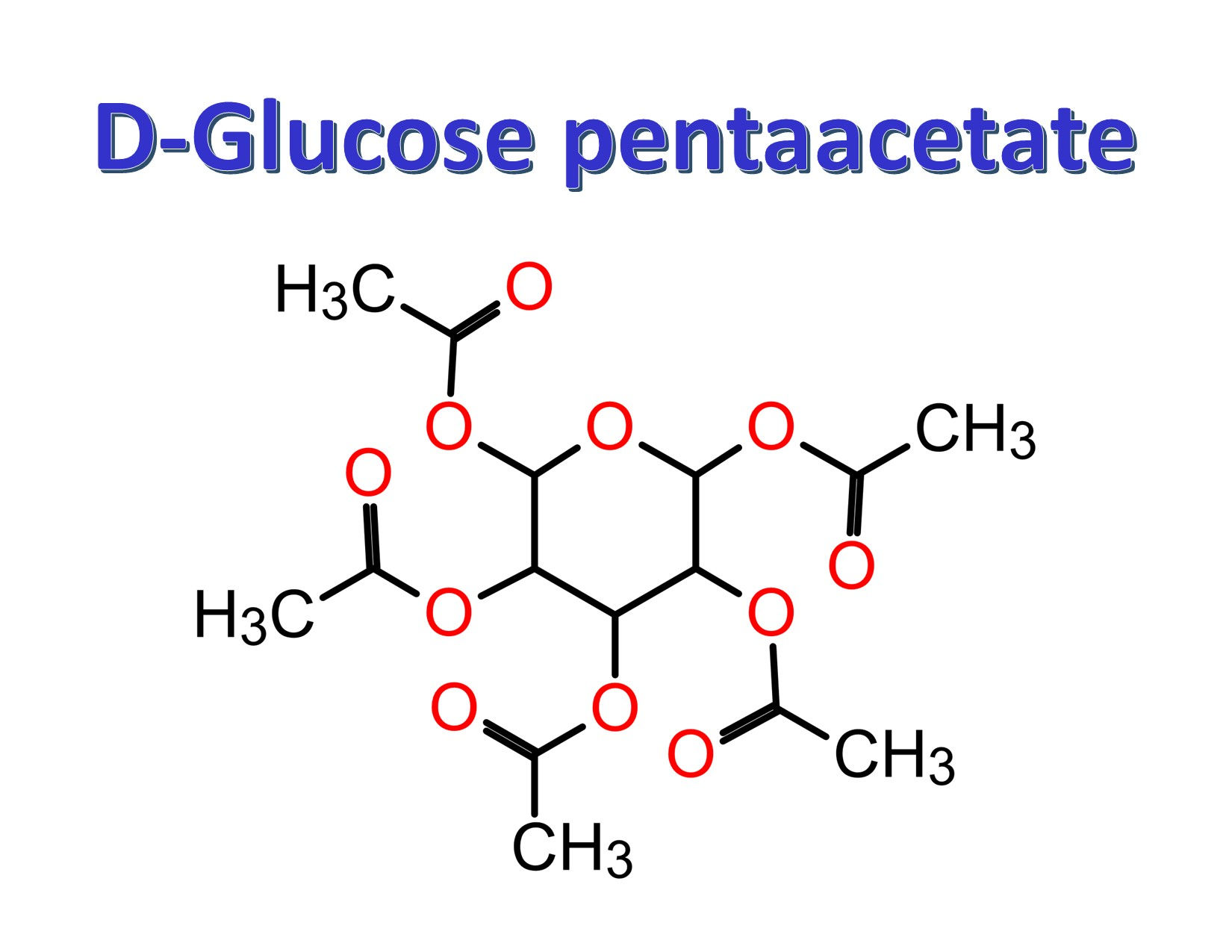 D(+)-Glucose pentaacetate, CAS 604-68-2